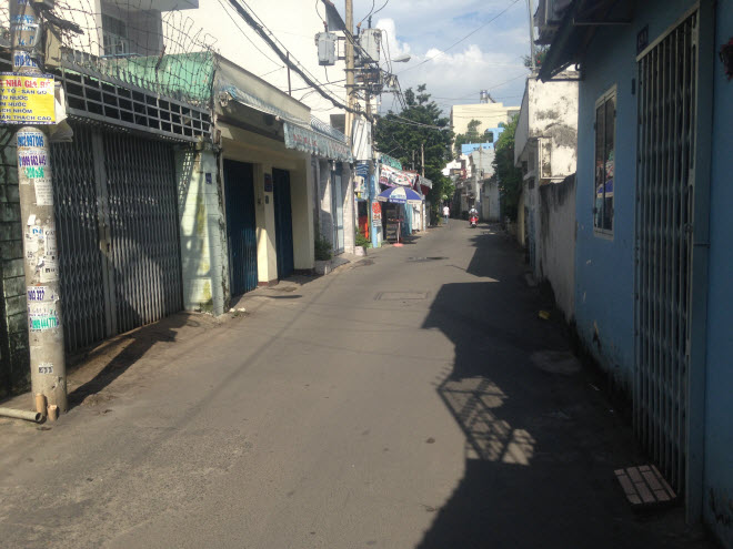 Bán gấp nhà mặt tiền đg Mai Xuân Thưởng, P11, Bình Thạnh, Dt 3,5x18,5 nở hậu 3.54m.