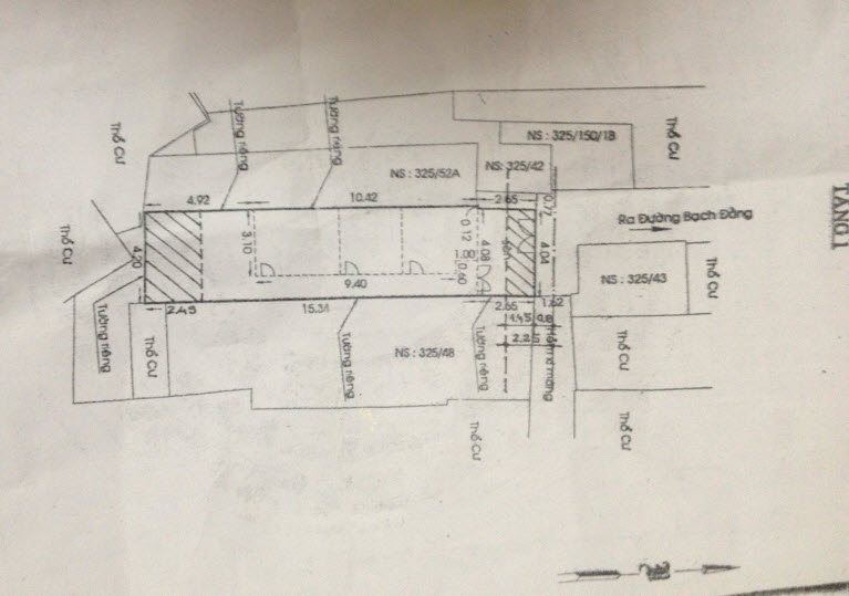 Bán nhà hẻm 3 mét 325/56 Bạch Đằng, phường 15, Bình Thạnh 4,1x18 chỉ 2,1 tỷ