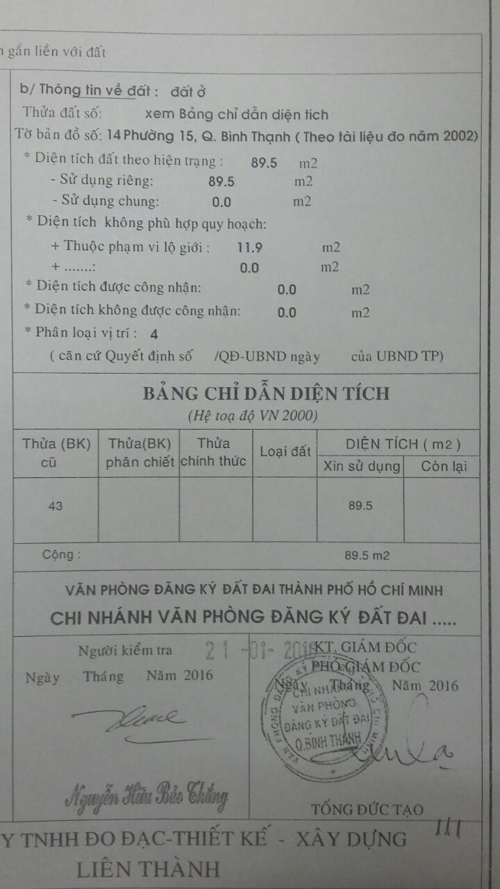 Bán nhà Bạch Đằng , diện tích 11,1x9,4m, (89,5m2) , giá 2,9 tỷ