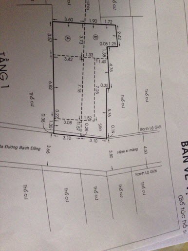 Bán nhà nát HXH đường Phan Chu Trinh, P24, Bình Thạnh, Dt 3,1x13, n/h 3.6m.