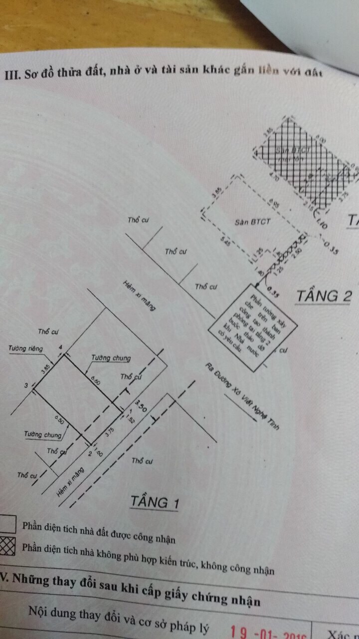 Bán nhà Xô Viết Nghệ Tĩnh P17 Bình Thạnh 2 lầu 3.5 tỷ ngay cầu Thị Nghè