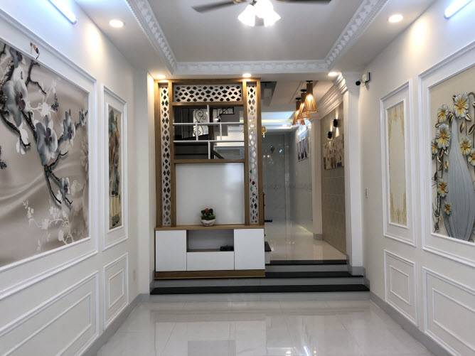 Nhà mới cao cấp hẻm Quang Trung, P10, Gò Vấp, DT 3,2x16m, 2 lầu, sân thượng, 4PN, 5WC
