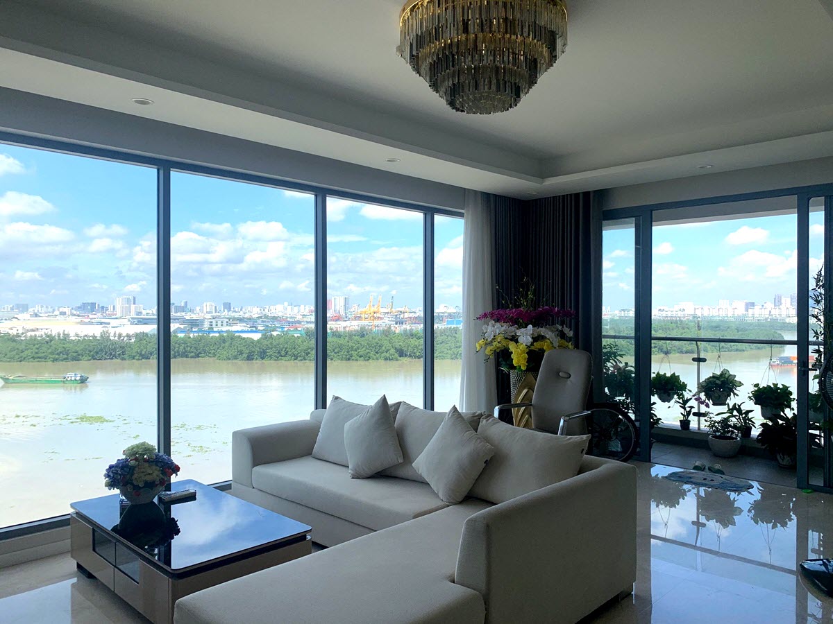 Bán căn hộ Diamond Island 4PN view sông, full nội thất cao cấp