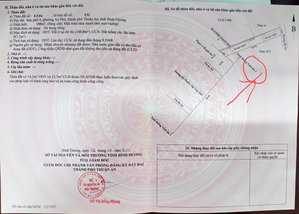 bán đất mặt tiền Mỹ Phước - Tân Vạn