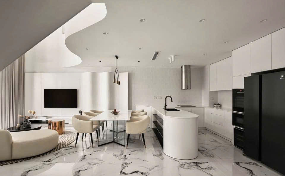 Cho thuê duplex The River Thủ Thiêm 3PN 3WC nội thất hiện đại sang trọng