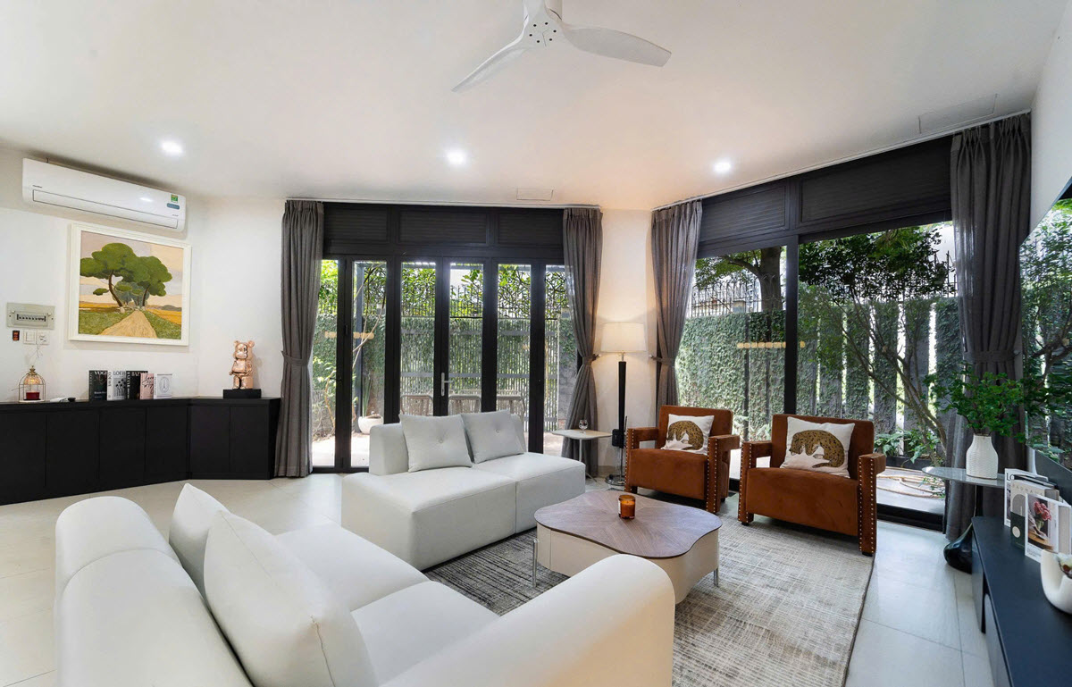 Cho thuê biệt thự góc 2 mặt tiền Q2 với hồ bơi riêng gần Đảo Kim Cương